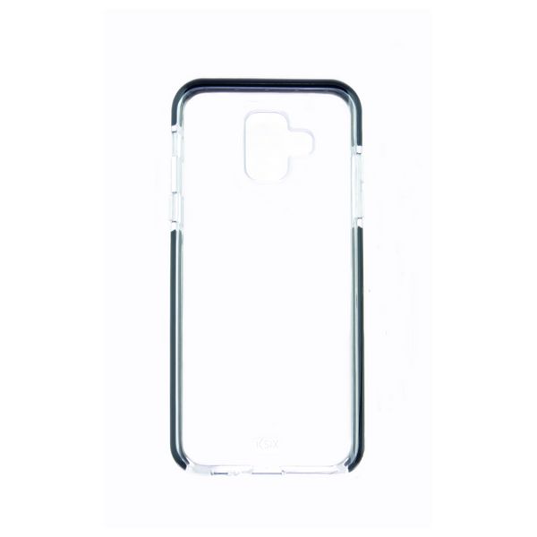 Mobile cover Samsung Galaxy A6 2018 Flex Armor TPU Polycarbonate Black Transparent