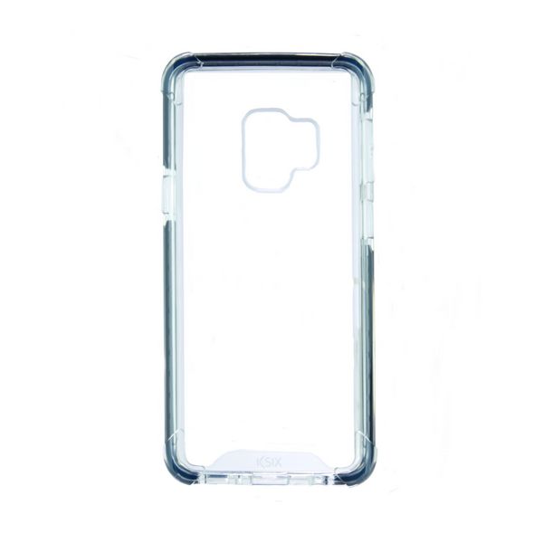 Mobile cover Samsung Galaxy S9 KSIX Flex Armor TPU Polycarbonate Black Transparent