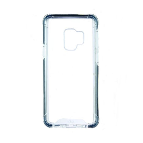 Mobile cover Samsung Galaxy S9 KSIX Flex Armor TPU Polycarbonate Black Transparent