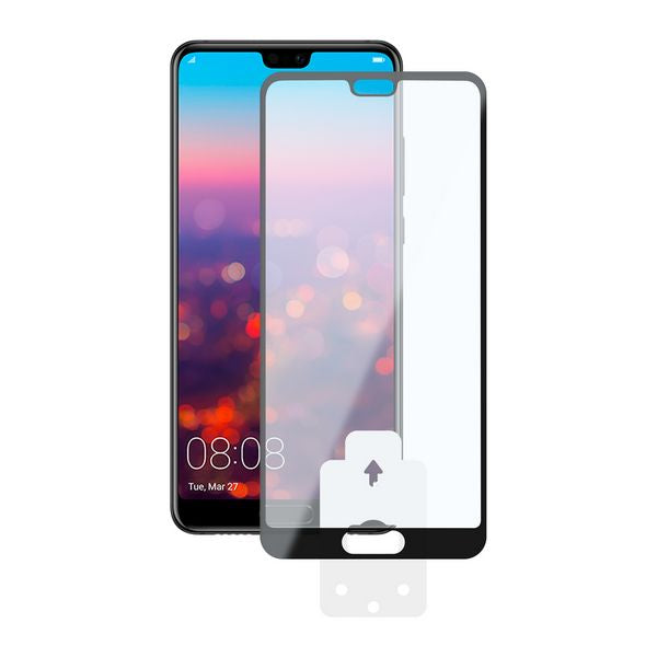 Tempered Glass Mobile Screen Protector Huawei P20 KSIX 2.5D Black