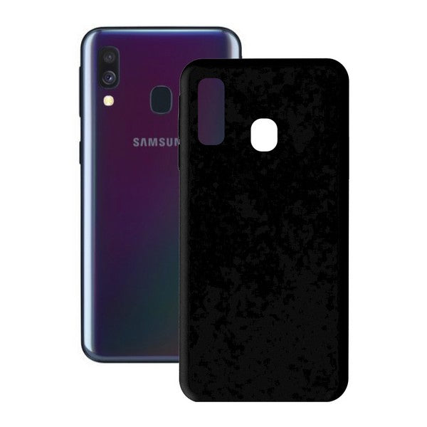 Mobile cover Samsung Galaxy A40 KSIX Soft Cover TPU Black