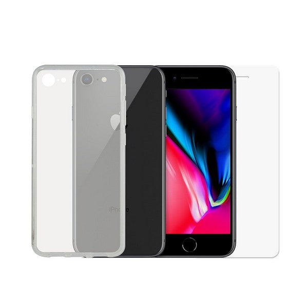 Tempered Glass Mobile Screen Protector + Mobile Case iPhone 7/8/SE2020 Contact