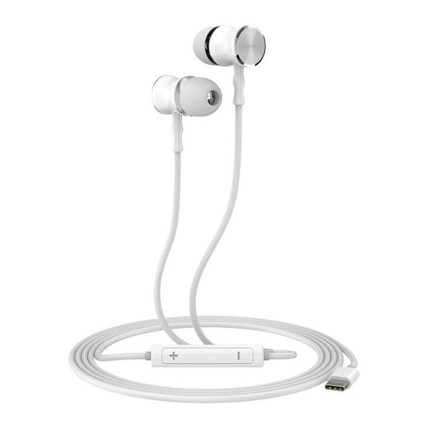 In ear headphones KSIX Small C USB-C White