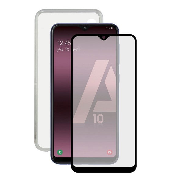 Tempered Glass Mobile Screen Protector + Mobile Case Samsung Galaxy A10 Contact