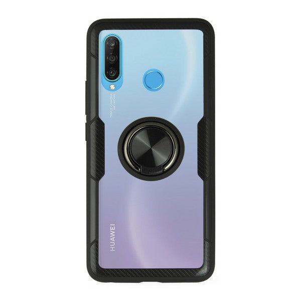 Housing with ring Huawei P30 Lite KSIX 360 Ring Black