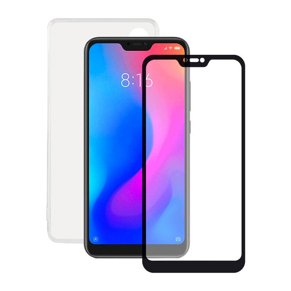 Tempered Glass Mobile Screen Protector + Mobile Case Xiaomi Mi A2 Lite Contact