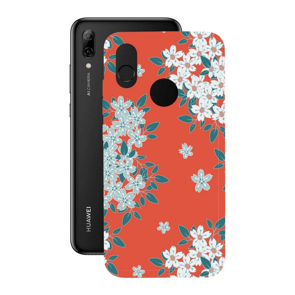 Mobile cover Huawei P Smart Plus 2019 KSIX Flex TPU Flowers