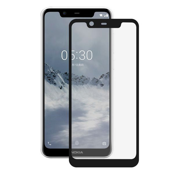 Tempered Glass Mobile Screen Protector Nokia 5.1 Plus Extreme 2.5D Black