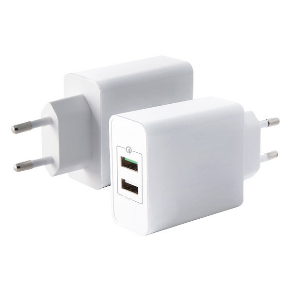 Wall Charger KSIX Quick Charge 3.0 USB White