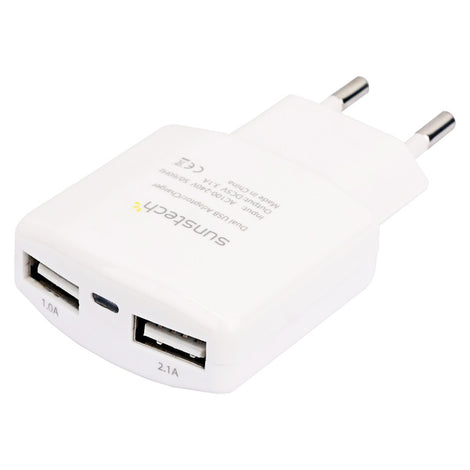 Wall Charger Sunstech ACU30 White