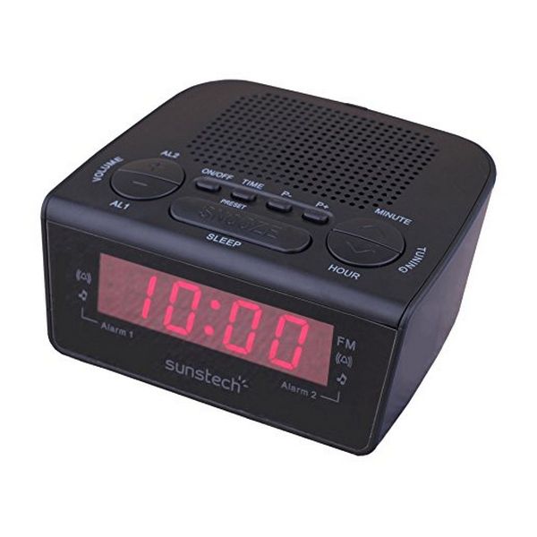 Clock-Radio Sunstech FRD18BK Black