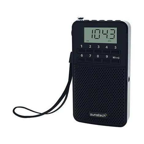 Transistor Radio Sunstech RPDS81BK AM/FM PLL 20 mW Black