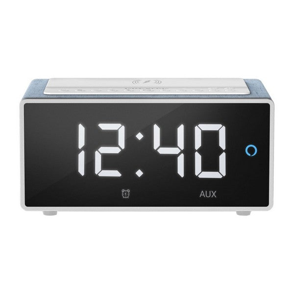 Clock-Radio with Wireless Charger Energy Sistem 448418 LED WiFi 10W Blue