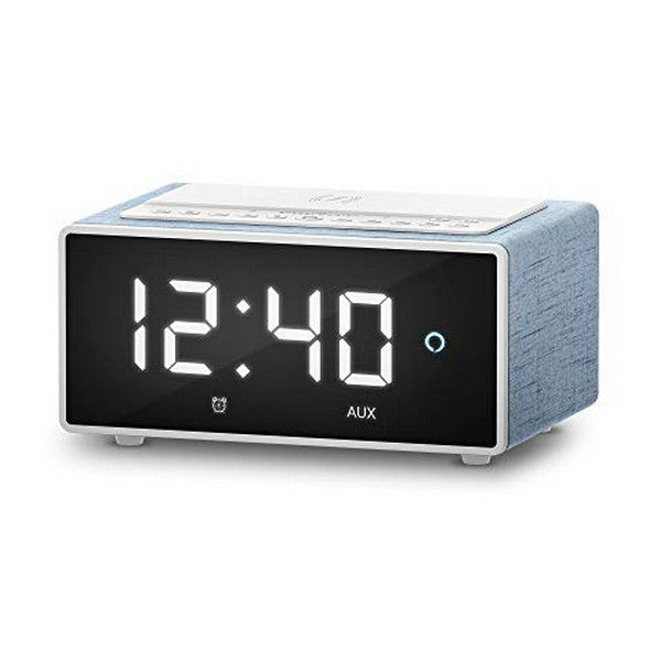 Clock-Radio with Wireless Charger Energy Sistem 448418 LED WiFi 10W Blue