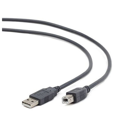 USB A to USB B Cable iggual IGG311950 1,8 m Male to Male Connector Grey