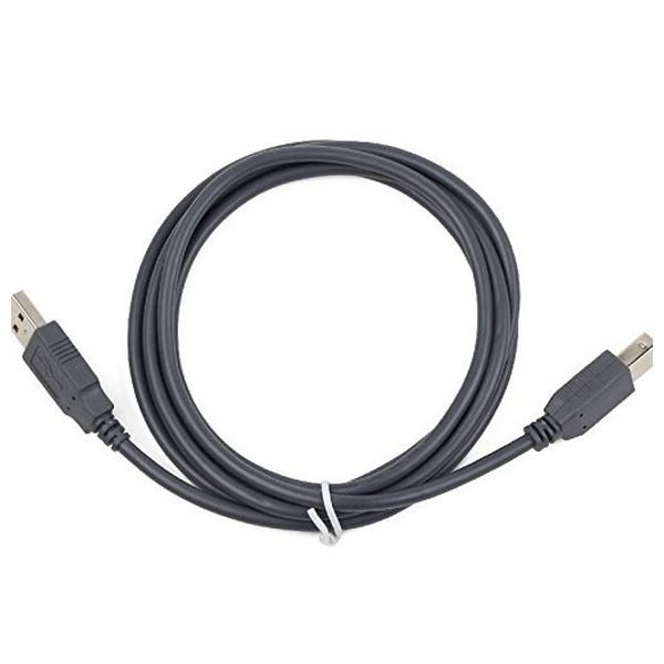 USB A to USB B Cable iggual IGG311950 1,8 m Male to Male Connector Grey