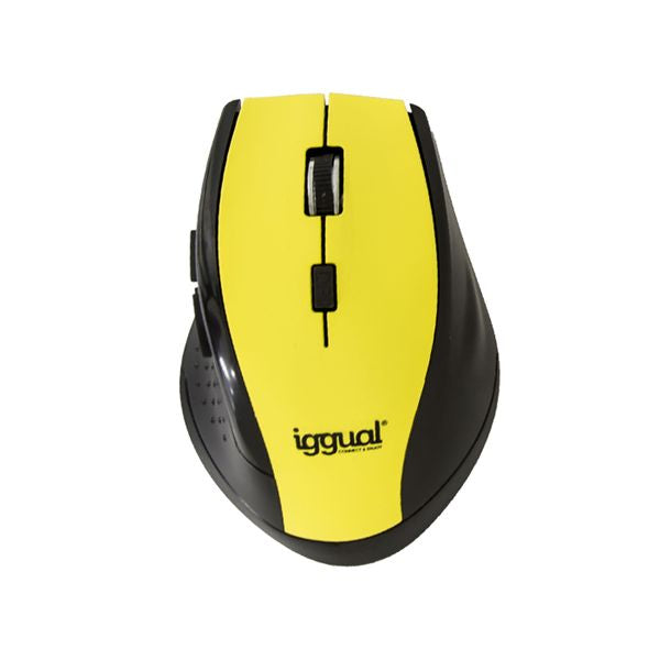 Optical Wireless Mouse iggual IGG315194 1600 dpi 2,4 GHz Yellow