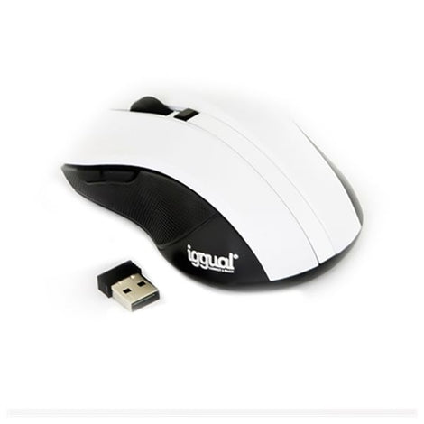 Optical Wireless Mouse iggual IGG315415 1600 dpi 2,4 GHz White