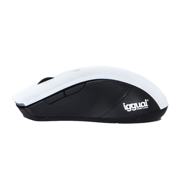 Optical Wireless Mouse iggual IGG315415 1600 dpi 2,4 GHz White