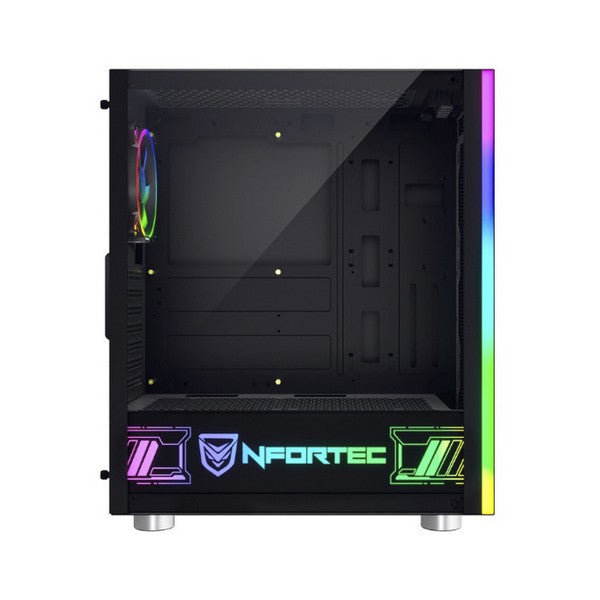 Micro ATX / Mini ITX / ATX Midtower Case Nfortec Caronte Pro RGB Black