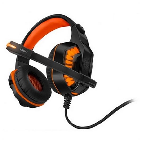 Gaming Headset with Microphone KROM NXKROMKNR Konor Ultimate | Orange/Black