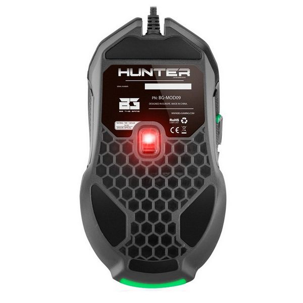 LED Gaming Mouse BG BGHUNTER 3200 dpi Black