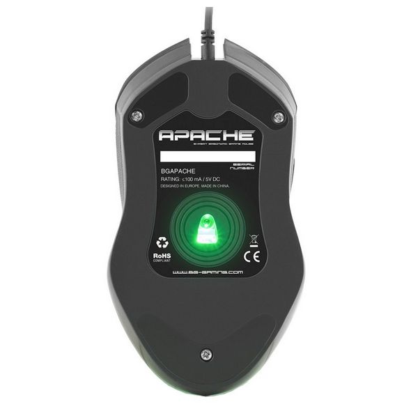 LED Gaming Mouse BG BGAPACHE 3200 dpi Black