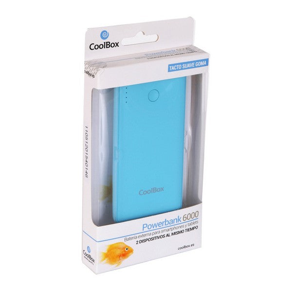 Power Bank CoolBox COO-PB6K-BL 6000 mAh Blue