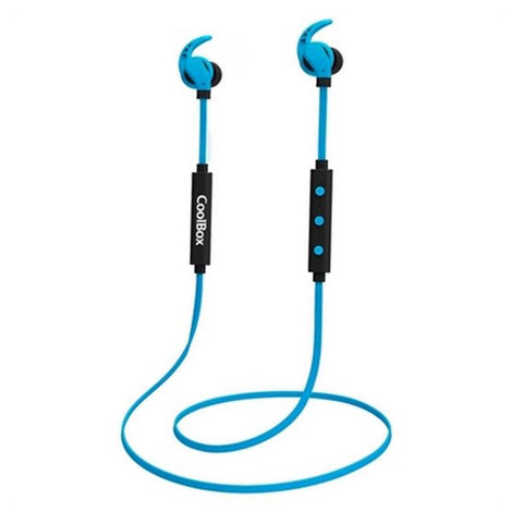 Bluetooth Headset with Microphone CoolBox COOLSPORTII Blue