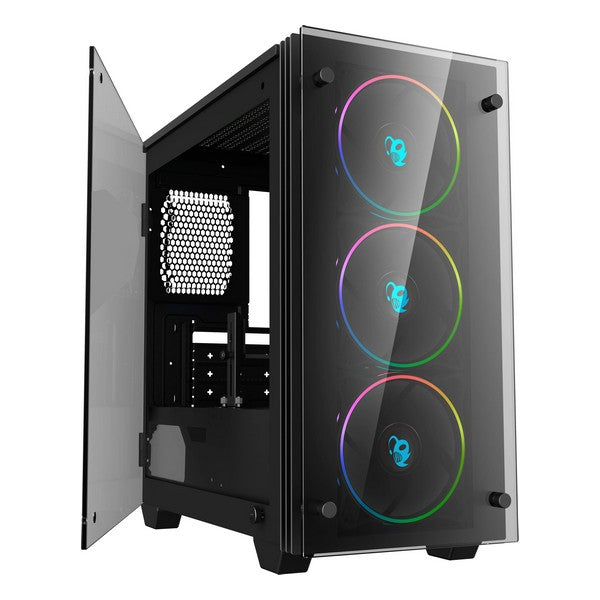 Micro ATX / Mini ITX Midtower Case CoolBox COO-DGC-M192-0 RGB LED Black