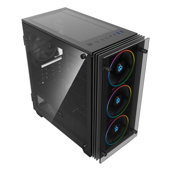 Micro ATX / Mini ITX Midtower Case CoolBox COO-DGC-M192-0 RGB LED Black