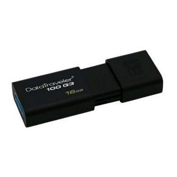 Pendrive Kingston DT100G3 16 GB USB 3.0 Black