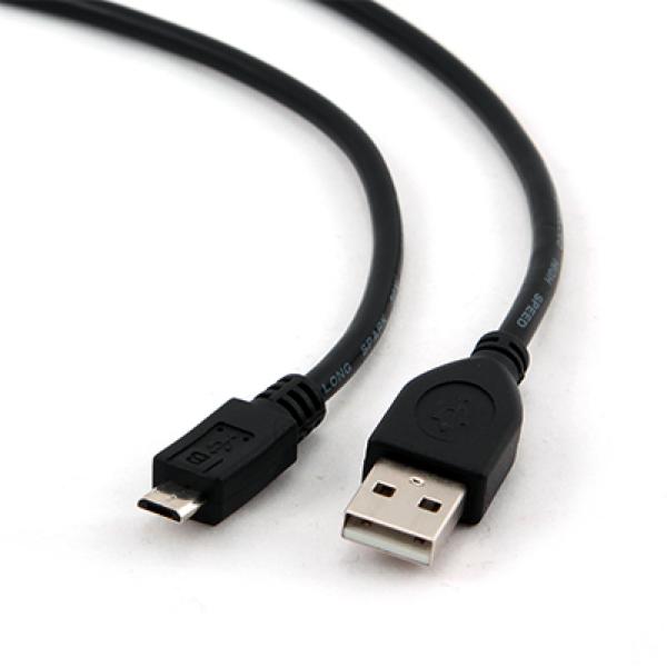 USB 2.0 A to Micro USB B Cable iggual PSICCP-MUSB2-A 1,8 m Black