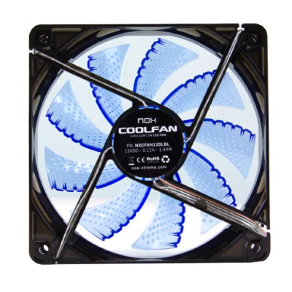 Box Ventilator NOX NXCFAN120LBL Cool Fan 12 cm LED Blue