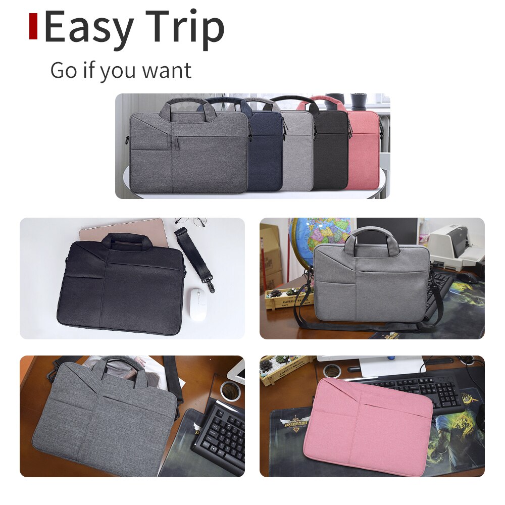 Waterproof Women Men Laptop Bag 13.3 15.4