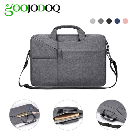 Waterproof Women Men Laptop Bag 13.3 15.4" Case for Macbook Air 13 15 14 15.6 Bag for Macbook Pro 15 touch bar Sleeve with Belt