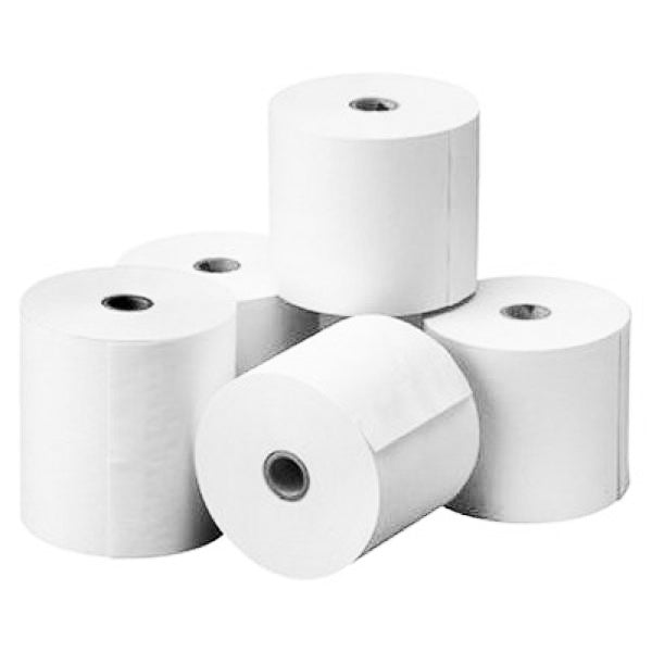 PAPER ROLL FOR THERMAL PAPER 80X80X12 MM PACK 5 UNITS