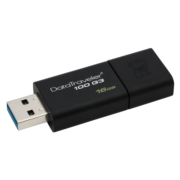 Pendrive Kingston DT100G3 16 GB USB 3.0 Black