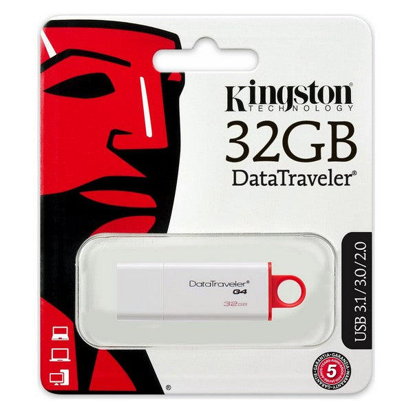 Pendrive Kingston FAELAP0240 DTIG4 32 GB USB 3.0 White Red