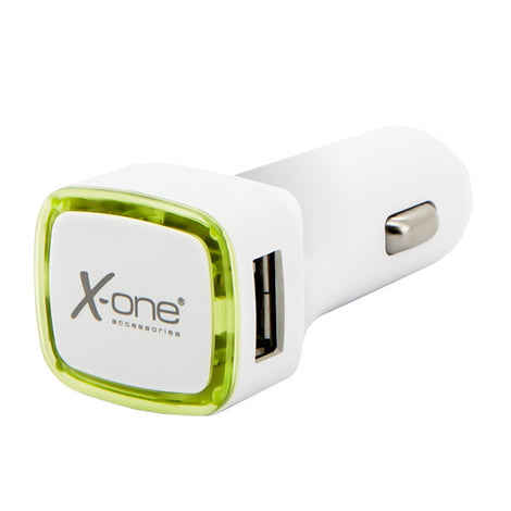 Car Charger Ref. 138413 2 x USB-A White Green