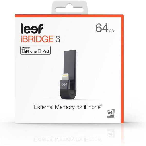 Pen Drive with Lightning Leef iBridge 3 USB 3.1 Black