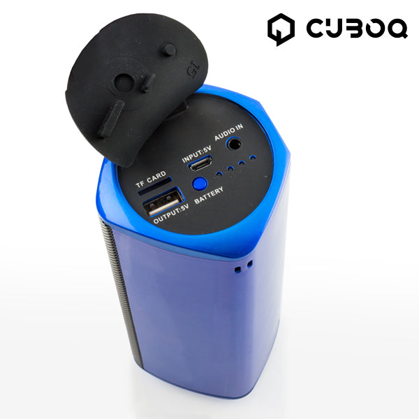 CuboQ Power Bank Bluetooth Speaker